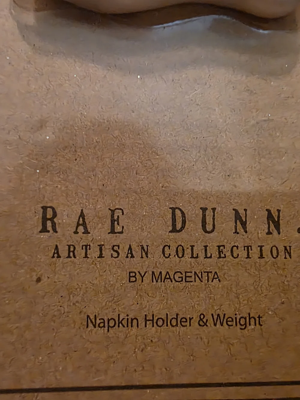Rae Dunn White Ceramic Wall Plaque